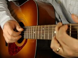 Playing guitar Stock Footage