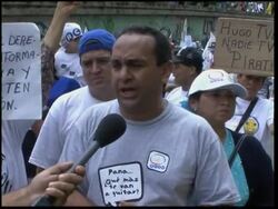 Students protest to mark anniversary of the closing of TV station News Clip