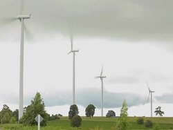 Wind Turbines Stock Footage
