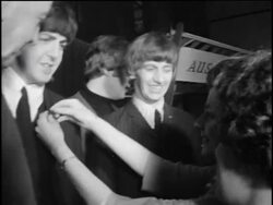 Beatles at Australia House News Clip