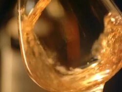 cup cognac. copa de coï¿½ac Stock Footage