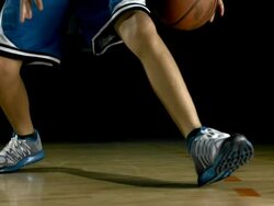 HD: Teenager Practicing Basketball Dribbling Stock Footage