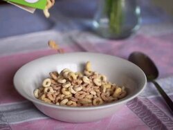 SLOW MOTION: Breakfast Cereals Stock Footage