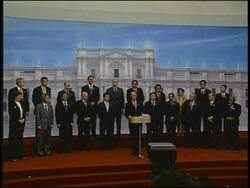 Photo-op leaders, final statement, departures News Clip