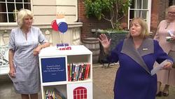 The Duchess of Cornwall hosts a tea party at Clarence House to celebrate the The Duchess's Bookshelves project News Clip