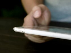 Man holding and touching digital tablet Stock Footage
