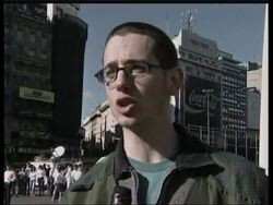 Greenpeace recycling protest; Buenos Aires Zoo celebration News Clip