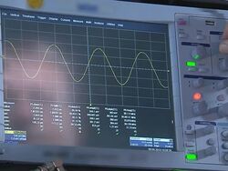 Scientist with Oscilloscope Stock Footage