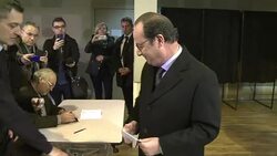 CLEAN : French president Hollande votes in key regional elections News Clip