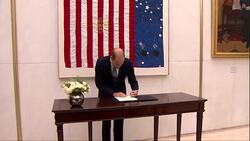 Prince William and Duchess of Cambridge Pay Tribute to Orlando Nightclub Victims at US Embassy in London News Clip