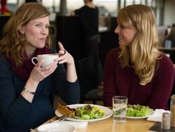 Women in Restaurant Stock Footage