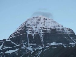 TIME LAPSE: Mount Kailash, Holy mountain Stock Footage