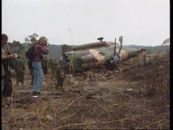 Cambodia - Helicopter carrying press crashes News Clip