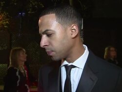 INTERVIEW - Marvin Humes on the cause, his wife and Rita Ora at Global's Make Some Noise on 20th November 2014 in London, England. Stock Footage