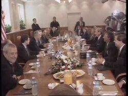 ISRAEL: JERUSALEM: WARREN CHRISTOPHER ARRIVES FOR PEACE TALKS News Clip