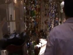 POV walking through arab street market, Khan Al-Khalili Bazaar, Egypt (sound available) Stock Footage