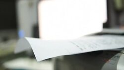 Printer at work Stock Footage