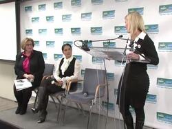 Salma Hayek and UNICEF Announce 2nd Wave of 'One Pack = One Vaccine' Campaign Stock Footage