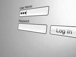 Username and Password Log In Stock Footage