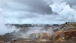 Gunnuhver Geothermal Area, Iceland Stock Footage