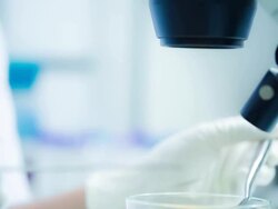 Scientist and bio lab experiment Stock Footage