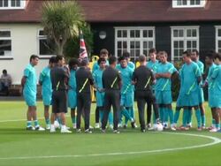 Brazil's Olympic football squad prepares for final Stock Footage
