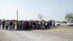 VOICED : S Africa miners rally after 12000 News Clip