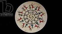 Animated 19th century phenakistoscope with green demon Stock Footage