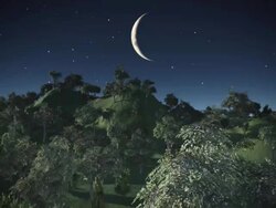 Island in the clouds. Stock Footage