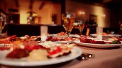 Seafood Restauran in Luxury Stock Footage