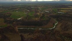 Aerial Oregon Smith Rock State Park Stock Footage