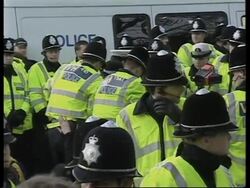 Saddam Hussein with Command Council News Clip