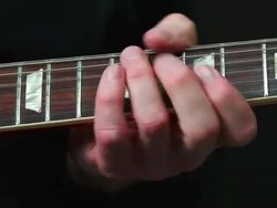 HD Electric Guitar Solo Close-up (4:2:2@100 Mb/s) Stock Footage
