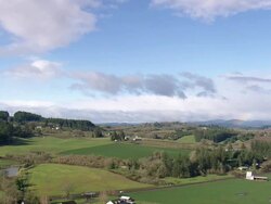 WS AERIAL Heading west out of hillsboro / Oregon, United States Stock Footage