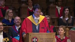 Speech soundbite - Canadian PM Justin Trudeau awarded honorary degree from Edinburgh University News Clip