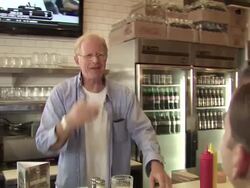 Mike Binder, Ed Begley Jr. at the Coney Dog Grand Opening Benefiting The Midnight Mission at West Hollywood CA. (Footage by WireImage Video/Getty Images Entertainment Video) Stock Footage
