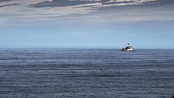 Indian Head State Park lighthouse on an island long lens Stock Footage