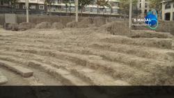 Spain, Zargoza Roman theatre Stock Footage