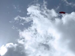 Paraglider in the Sky Stock Footage
