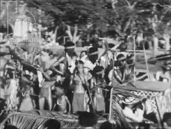 Dancing and carnivals in Martinique, Antilles, 1950s Stock Footage