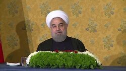 CLEAN : Rouhani talks free speech naked statues as Italy trip ends News Clip