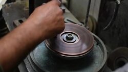 Gemstones grinding Stock Footage