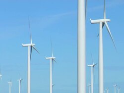 LOOP: Wind Turbines Stock Footage