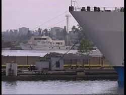 US navy ship unloads relief supplies in Black Sea port Instructional Video