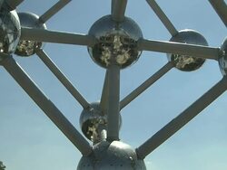 Tilt Up Shot Mini Europe Brussels Belgium Stock Footage