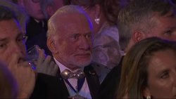 Buzz Aldrin Rolls Out Red Carpet For Mars News Clip