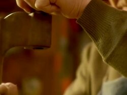 HD: Carpenter Drilling Stock Footage