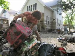 Photographer's Journal: Midwest Floods by Joe Raedle Stock Footage