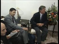 WEST BANK: YASSER ARAFAT/DENNIS ROSS MEETING News Clip