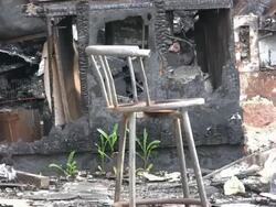 HD: fire damage Stock Footage